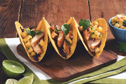 Quorn Chicken Tacos with Pineapple Salsa