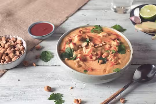 creamy coconut and butternut squash soup with quorn vegan pieces recipe