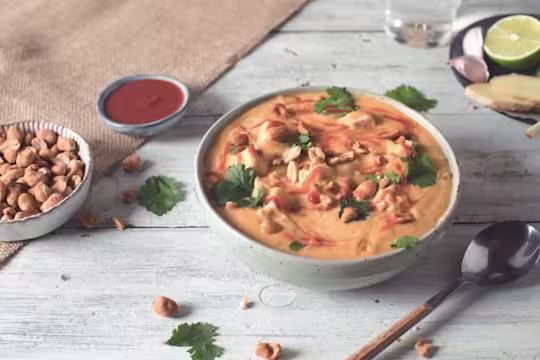 creamy coconut and butternut squash soup with quorn vegan pieces recipe