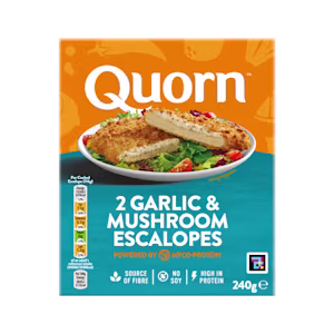 frozen meat free garlic & mushroom quorn escalopes