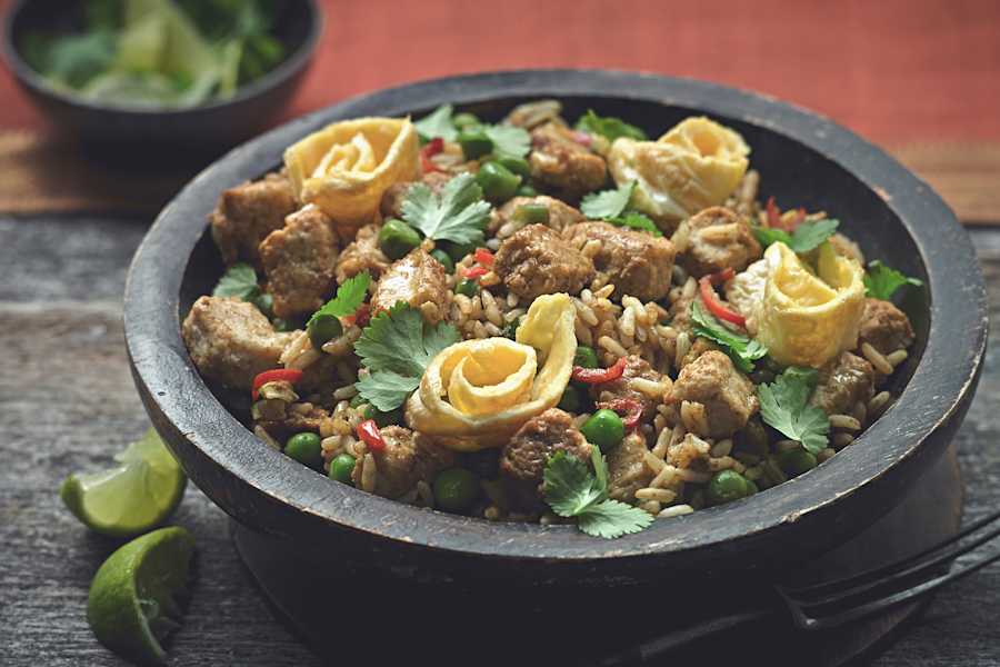 Vegetarian Nasi Goreng Recipe With Meat-Free Quorn Pieces