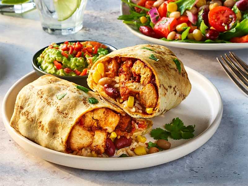 Vegetarian Air Fryer Burrito Recipe With Meat-Free Quorn Pieces