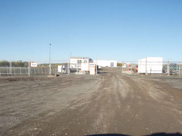 Prince George, BC: Equipment Delivery and Pick Up - Loading Area Information Loading - Truck Entrance 3