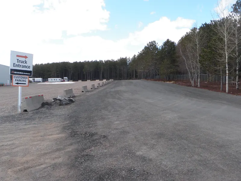 Truro, NS: Equipment Delivery and Pick Up - Loading Area Information - Truck Entrance 2