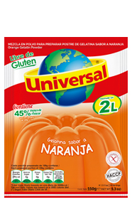 GELATINA SABOR A NARANJA 2L