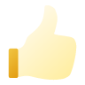 Thumbs up icon depicting no hard hit with Borrowell