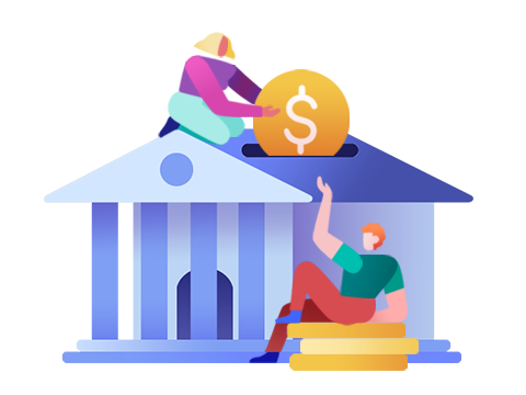 Find the right bank account with Borrowell graphic