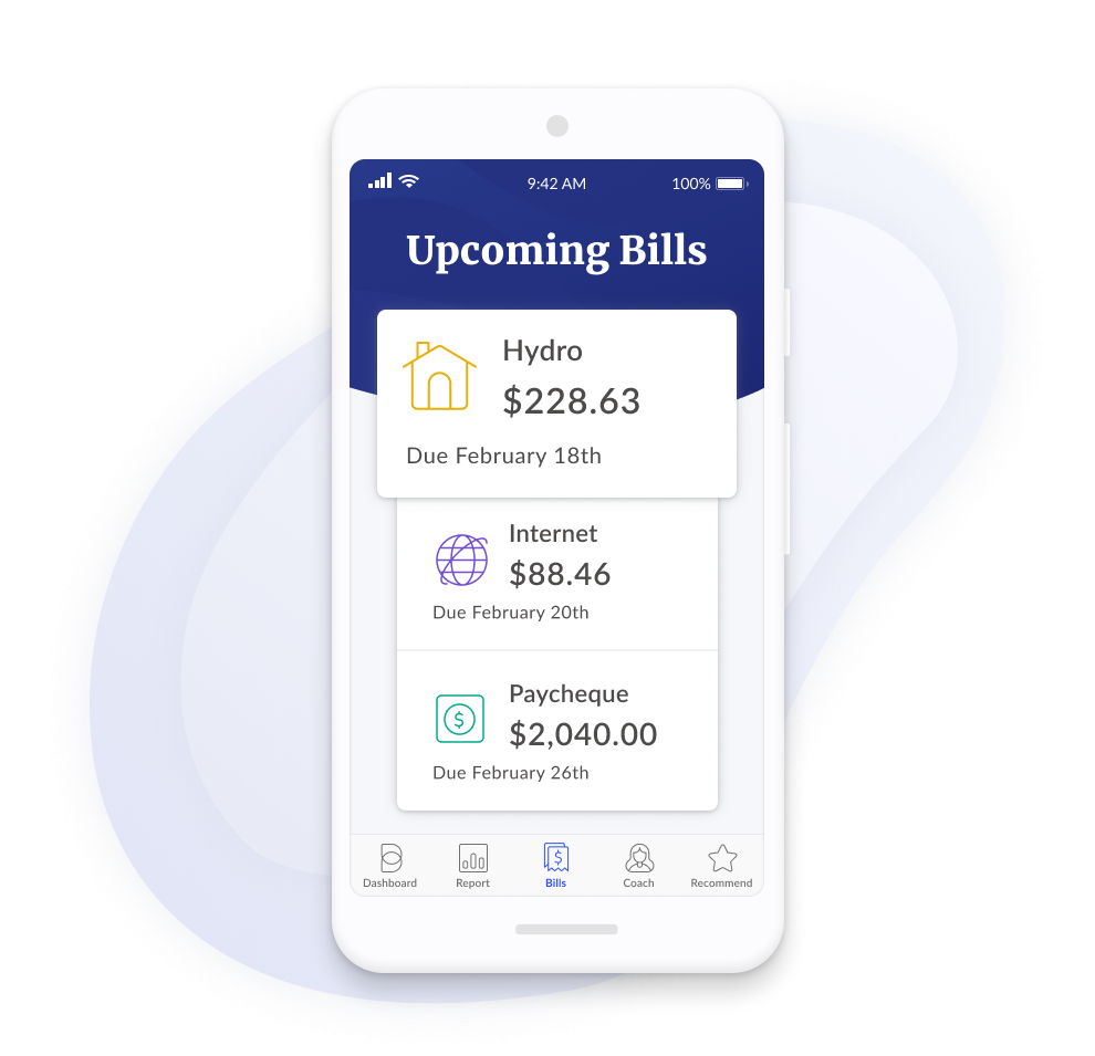 Review Your Upcoming Bills