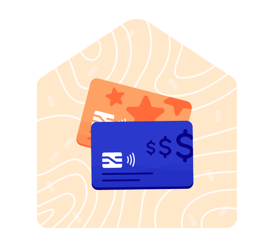 Two credit cards