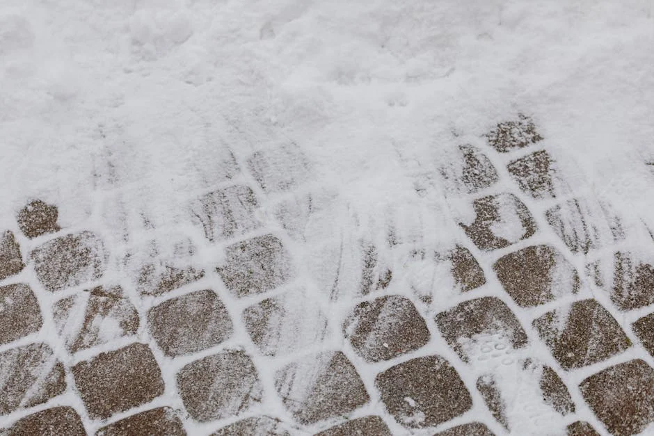 High-quality stock photograph by Karola G perfect for articles about avoid, slippery, driveways, walkways, winter