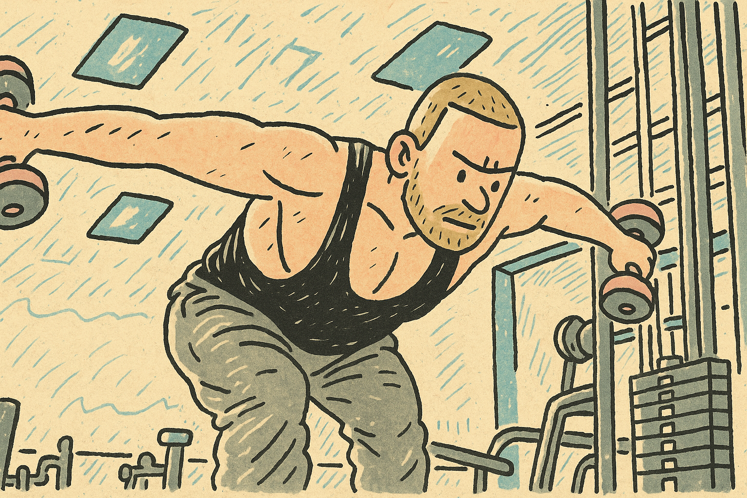 Bent Over Reverse Dumbbell Flye