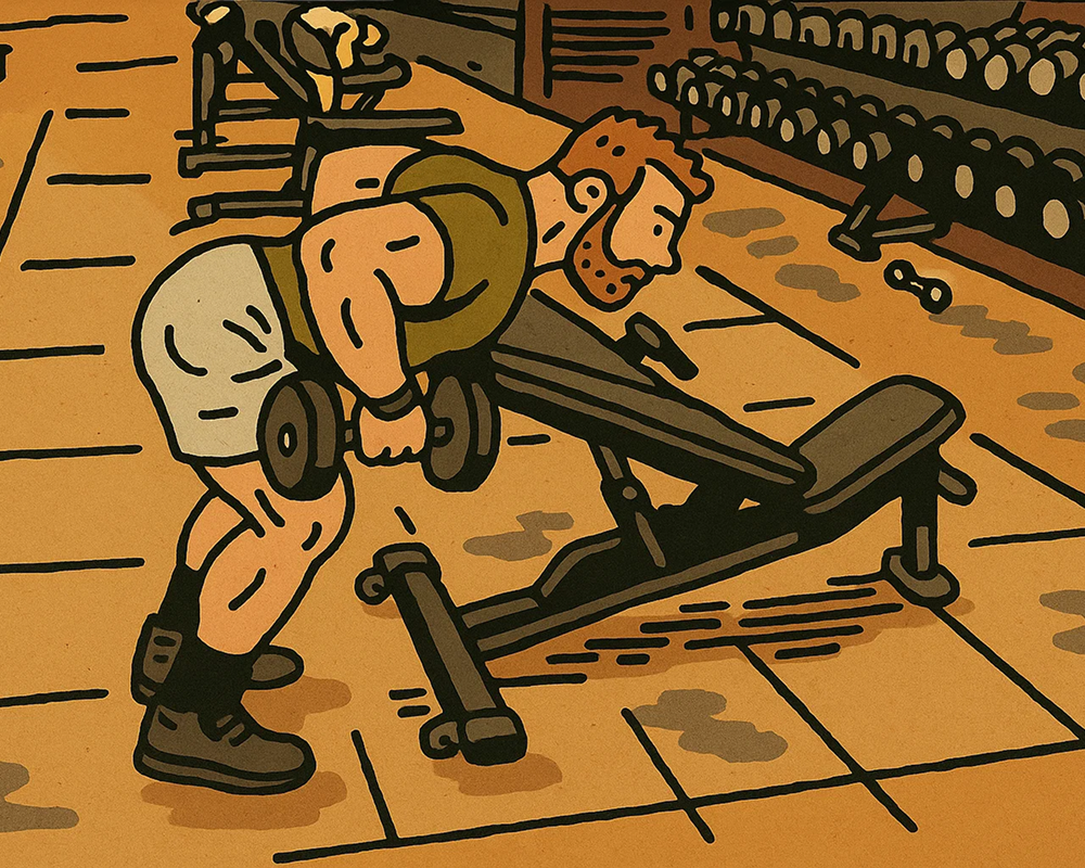 Chest Supported Dumbbell Row