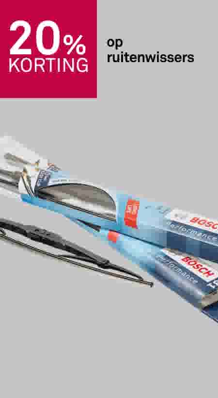 20% korting op ruitenwissers