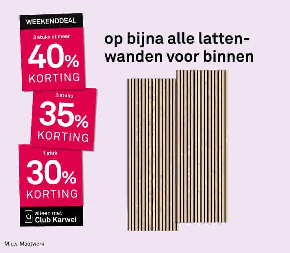 Stapelkorting op bijna alle lattenwanden voor binnen