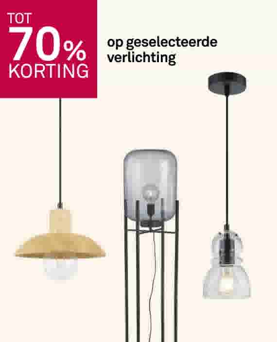 Tot 70% korting op geselecteerde verlichting