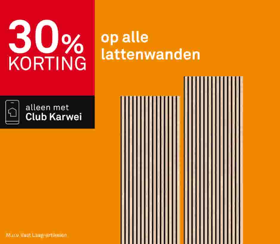30% korting op alle lattenwanden