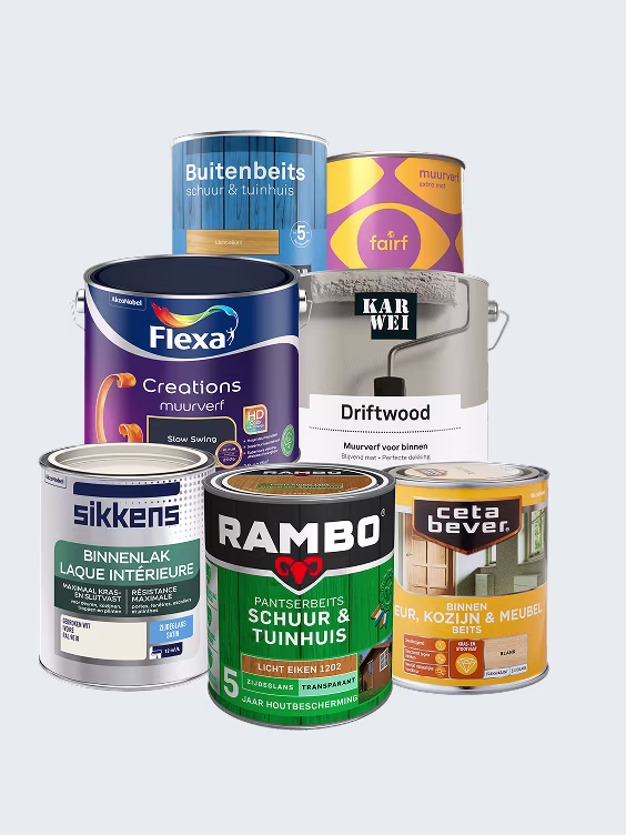 Vanaf 30% korting op bijna alle verf & beits