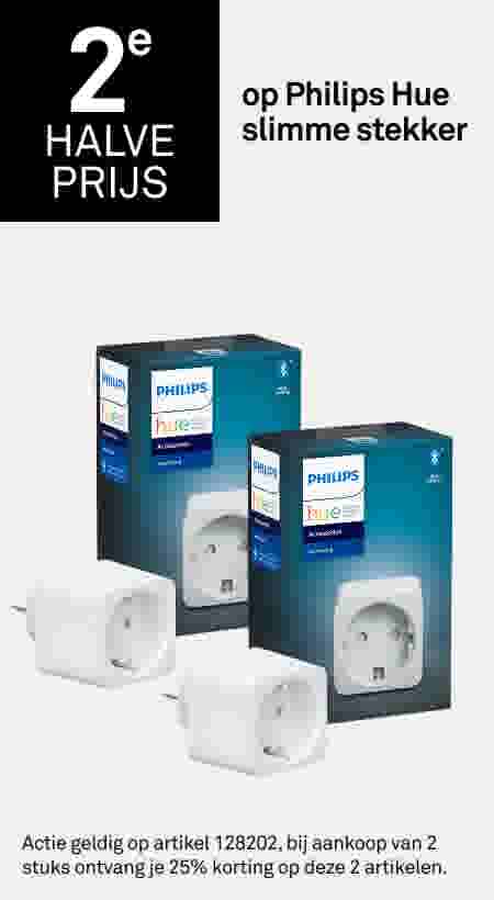 2e halve prijs op Philips Hue stekker 