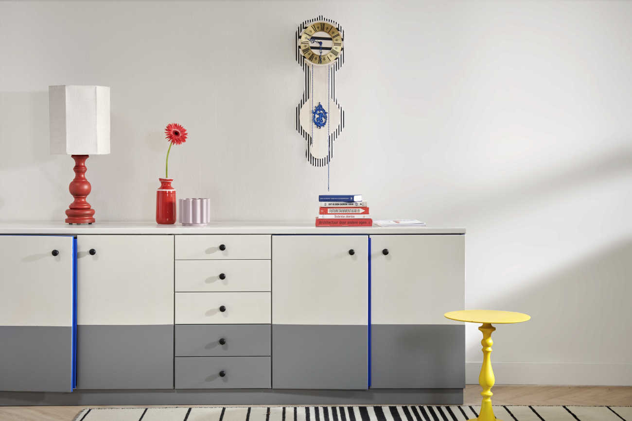 Kleurrijke zithoek inspiratie met klein budget