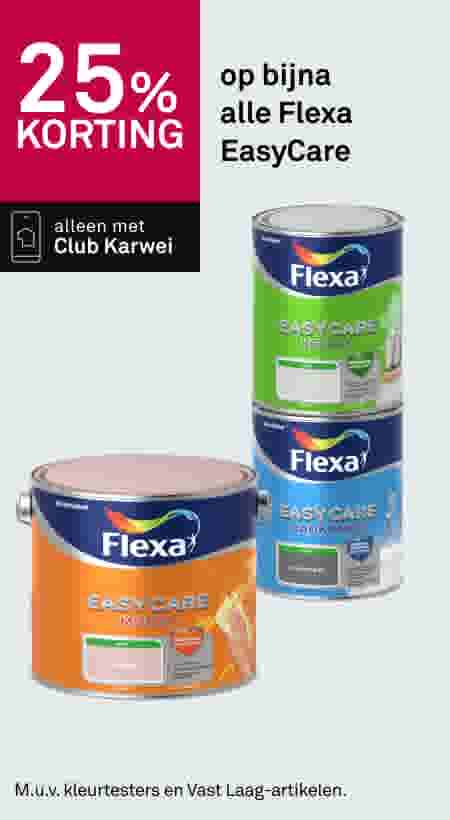 25% korting op bijna alle Flexa EasyCare