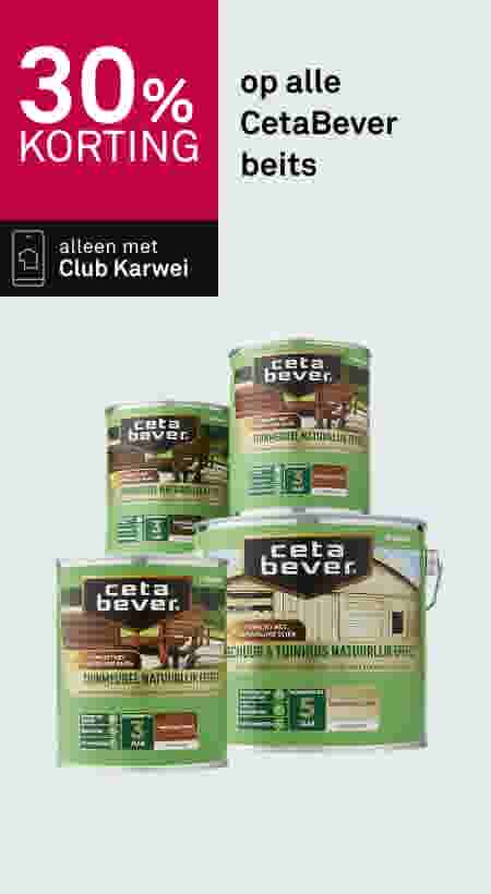 30% korting op alle CetaBever beits