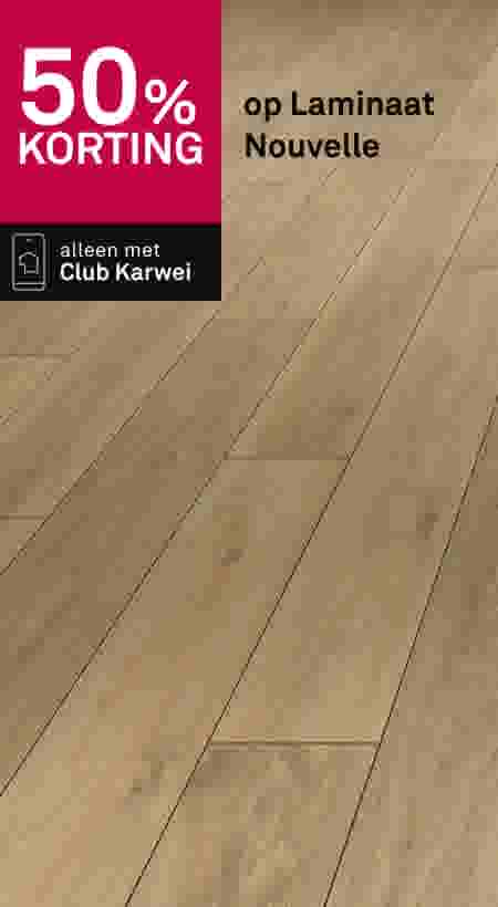 50% korting op Laminaat Nouvelle
