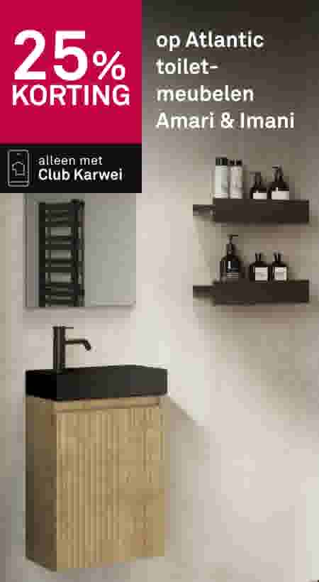 25% korting op Atlantic toiletmeubelen Amari & Imani