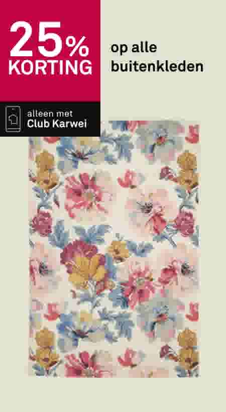25% korting op alle buitenkleden