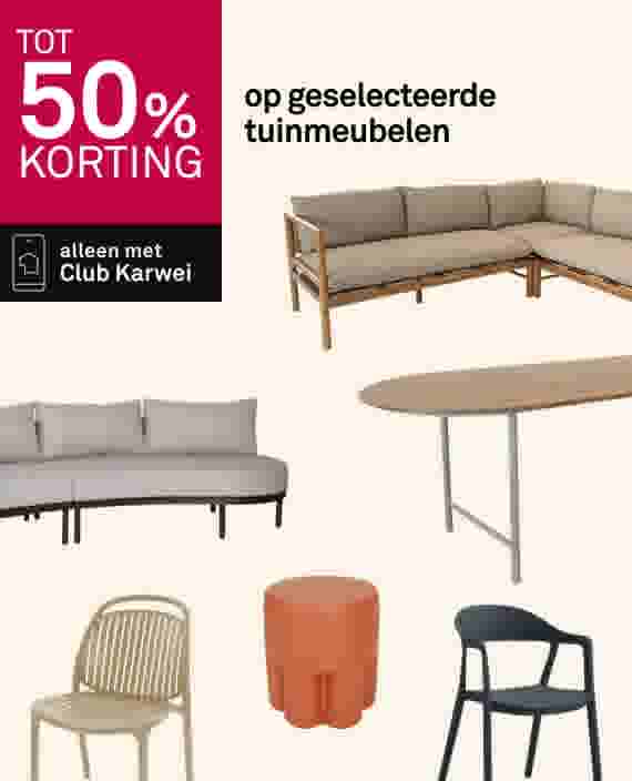 Tot 50% korting op geselecteerde tuinmeubelen