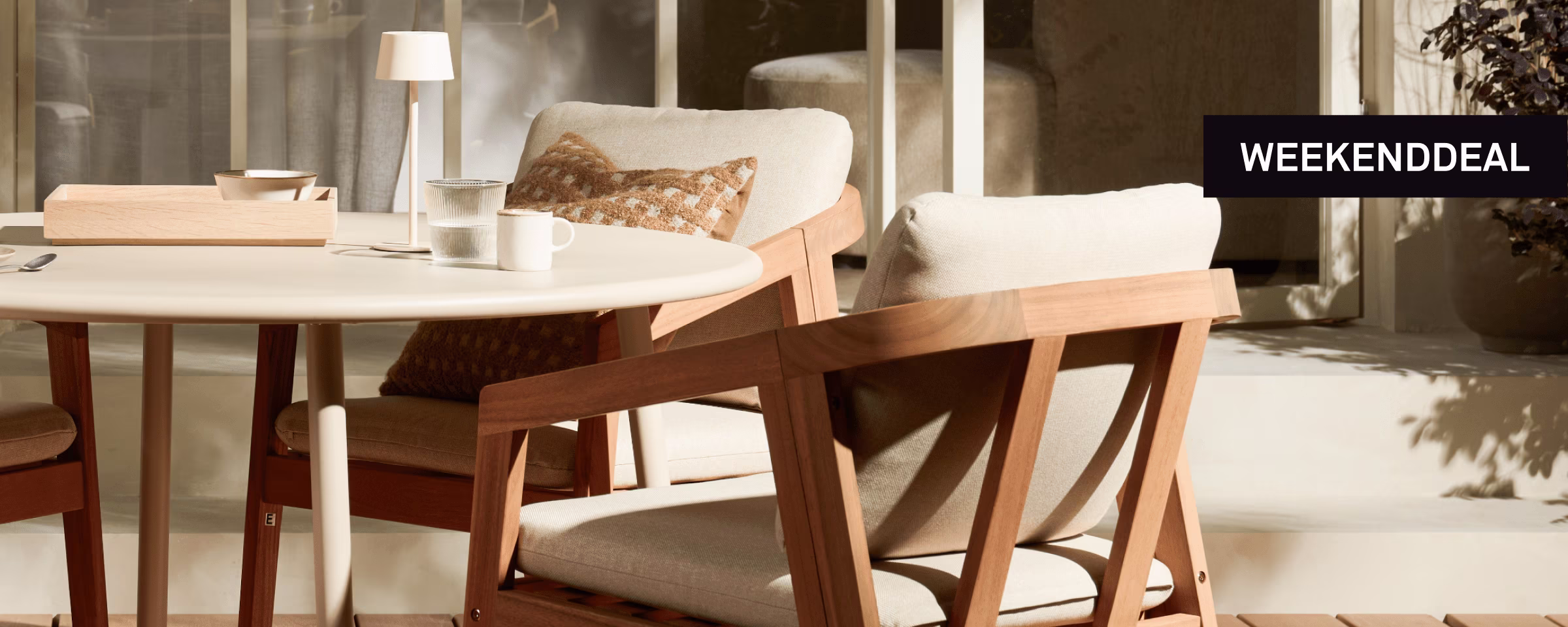 25% korting op alle tuinmeubelen