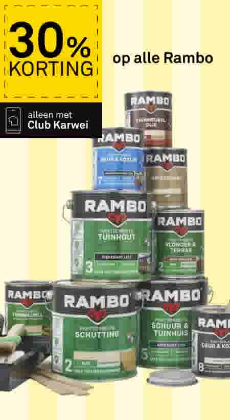 30% korting op alle Rambo
