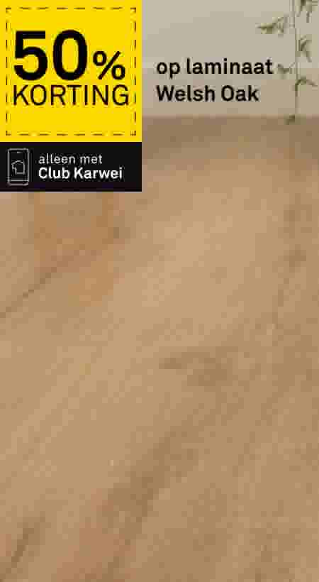 50% korting op laminaat Welsh Oak