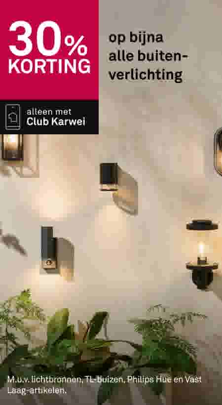 30% korting op bijna alle buitenverlichting