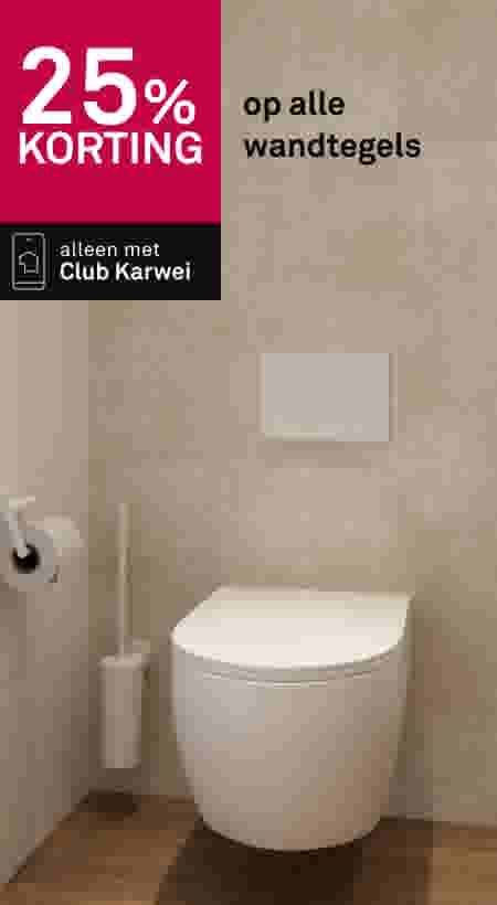 25% korting op alle wandtegels