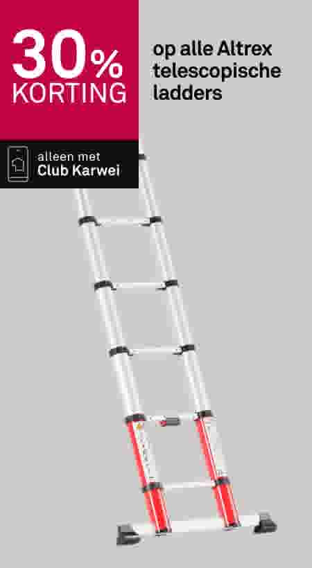 30% korting op alle Altrex telescopische ladders