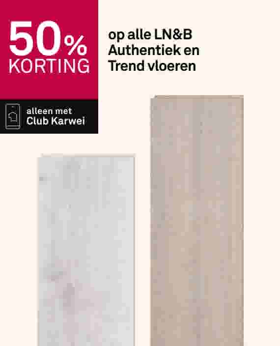 50% korting op alle LN&B Authentiek en Trend vloeren