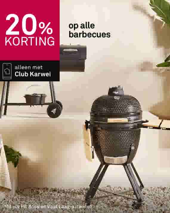 20% korting op alle barbecues