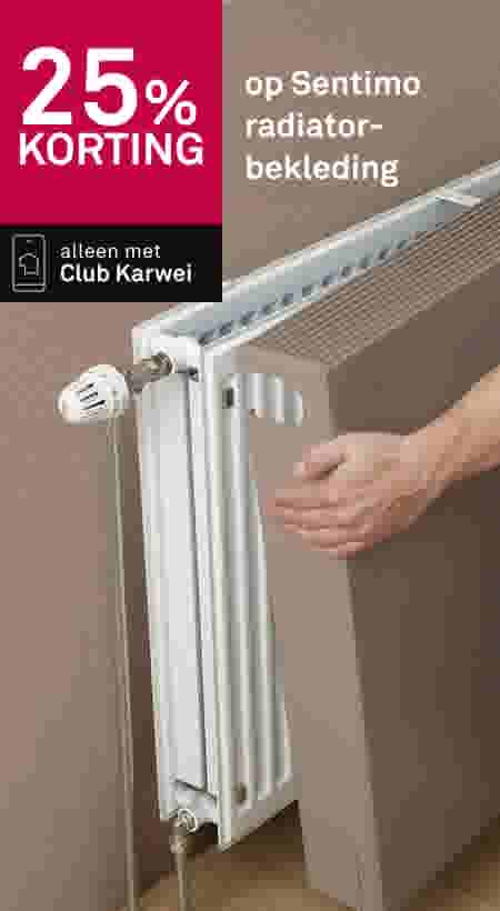25% korting op Sentimo radiatorbekleding