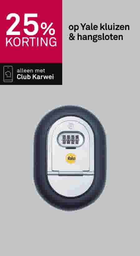 25% korting op Yale kluizen & hangsloten