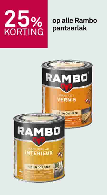 25% korting op alle Rambo pantserlak