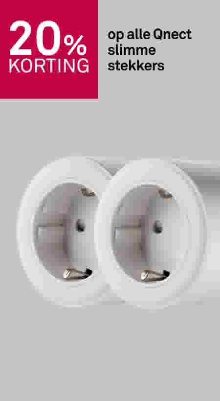 20% korting op alle Qnect slimme stekkers