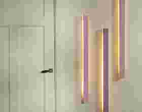 LED strip verlichting lichtbalken aan de muur