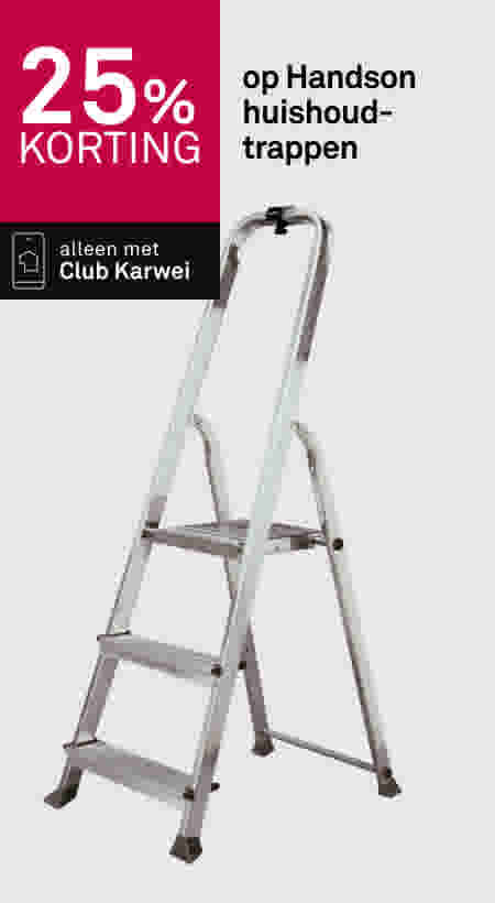 25% korting op Handson huishoudtrappen