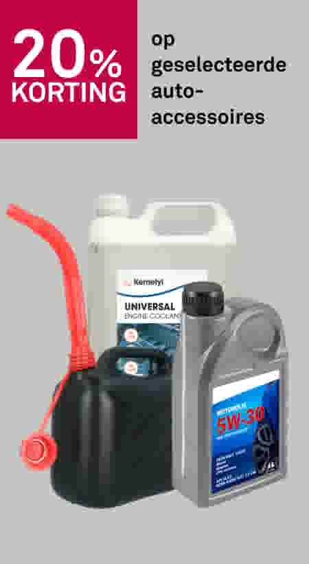 20% korting op geselecteerde autoaccessoires
