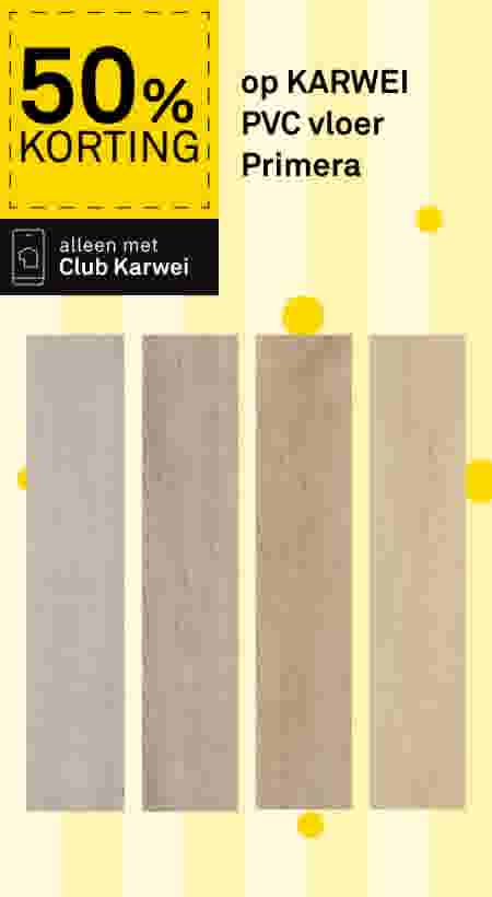 50% korting op KARWEI PVC vloer Primera 