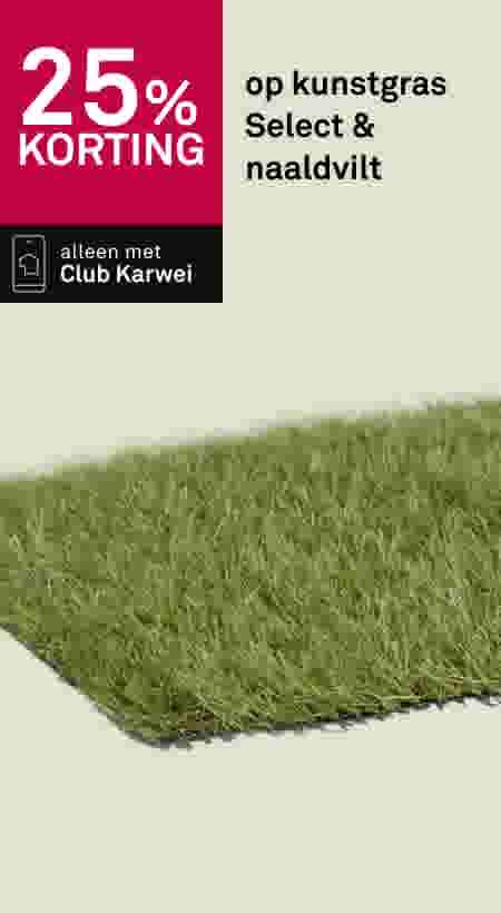 25% korting op kunstgras Select & naaldvilt