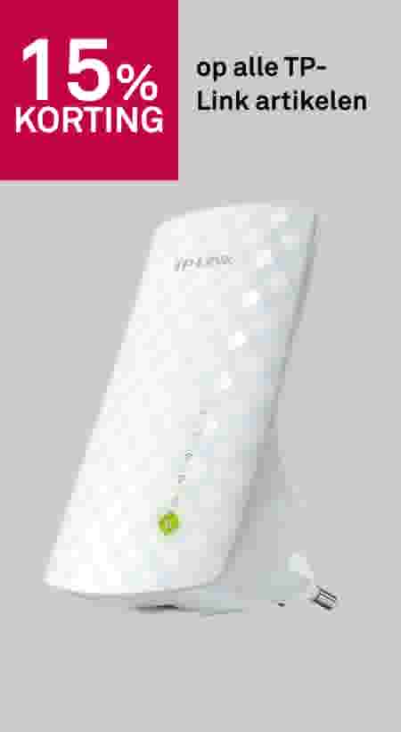 15% korting op alle TP-Link artikelen