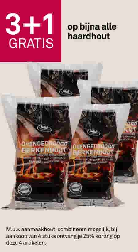 3+1 gratis op bijna alle haardhout