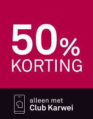 50% KORTING, alleen met Club Karwei
