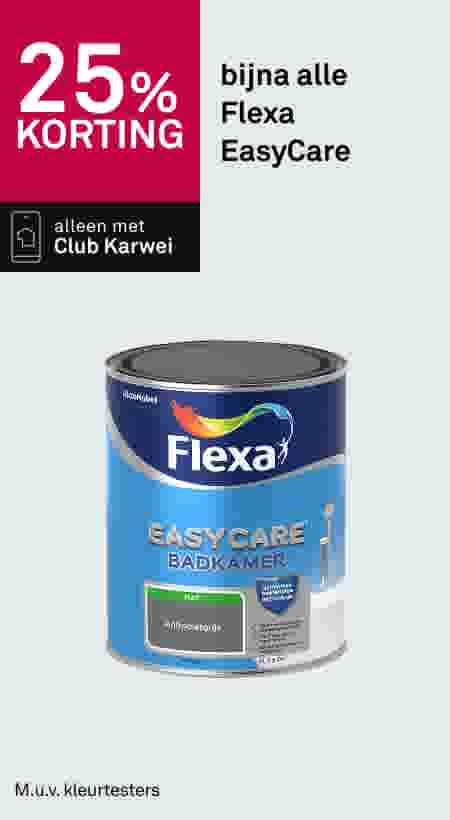 25% korting bijna alle Flexa EasyCare